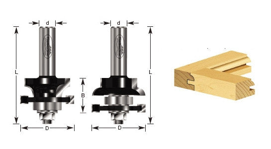 Amana Tool - 440-14 - STILE AND RAIL CONCAVE STYLE