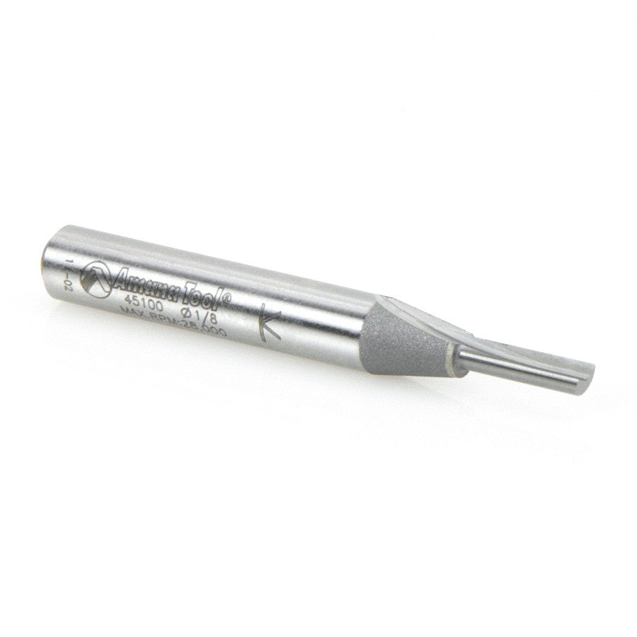 Amana Tool - 45100 - SINGLE FLUTE 1/8 DIA. 1/4 SHK