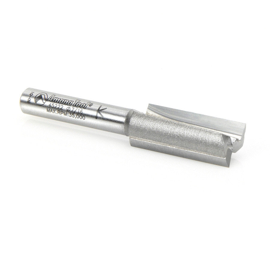 Amana Tool - 45222 - 2 FLUTE 7/16 DIA. 1/4 SHANK