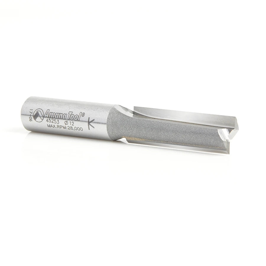 Amana Tool - 45253 - 2 FLUTE 12MM DIA. 12MM SHANK