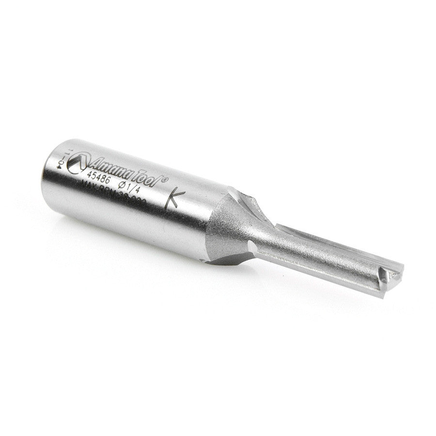 Amana Tool - 45486 - 2 FLUTE 1/4 DIAMETER 1/2 SHANK