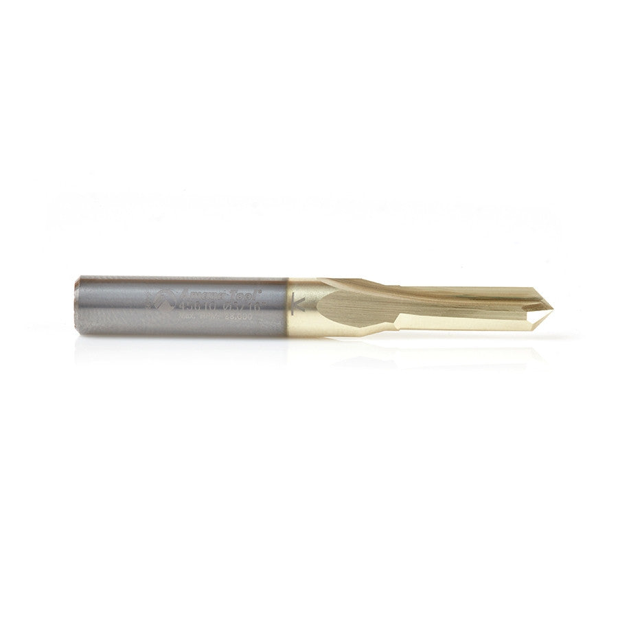 Amana Tool - 45610 - 3/16"D ZrN 90D 2FL V GROOVE