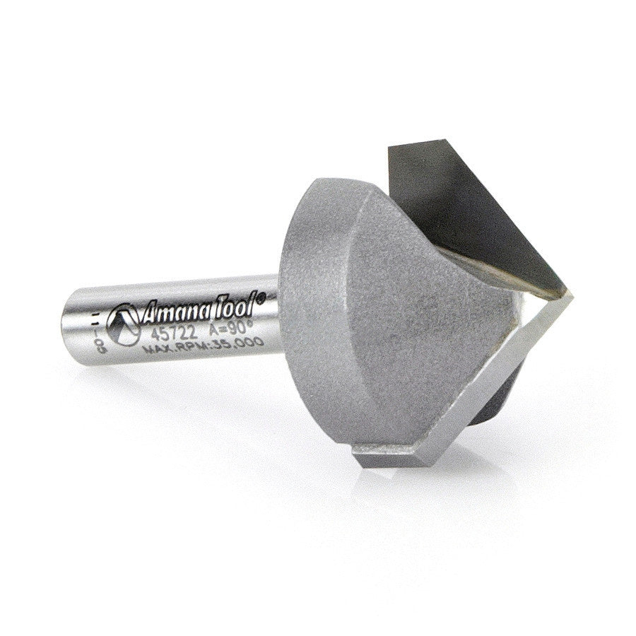 Amana Tool - 45722 - 90DV GROOVE 1 INCH DIA 1/4 SHK