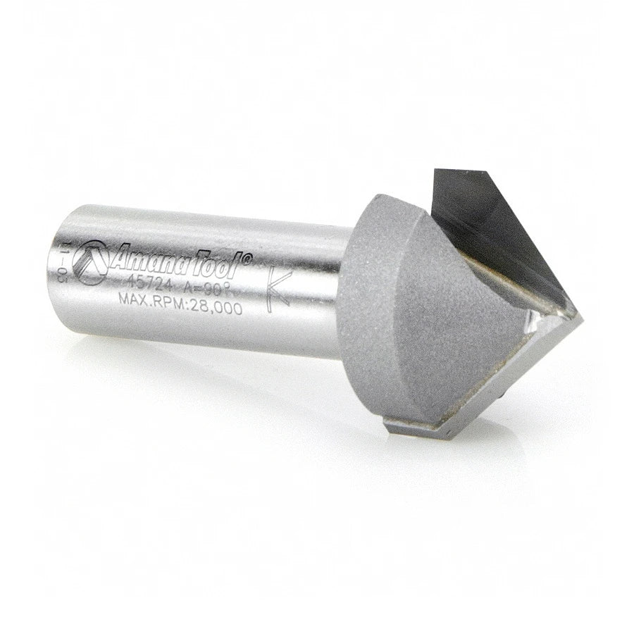 Amana Tool - 45724 - 90DV GROOVE 1 INCH DIA 1/2 SHK