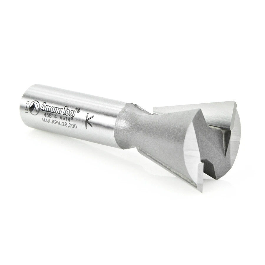 Amana Tool - 45814 - DOVETAIL 1" DIA 1/2 SHANK