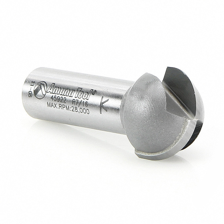 Amana Tool - 45922 - CORE BOX 7/16 RADIUS 1/2 SHANK