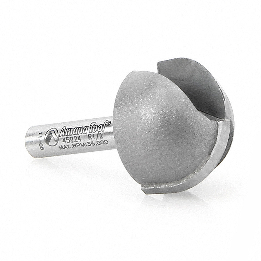 Amana Tool - 45924 - CORE BOX 1/2 RADIUS 1/4 SHANK