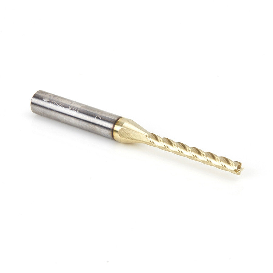 Amana Tool - 46292 - 1/8 CARVING 3D STRAIGHT ZrN