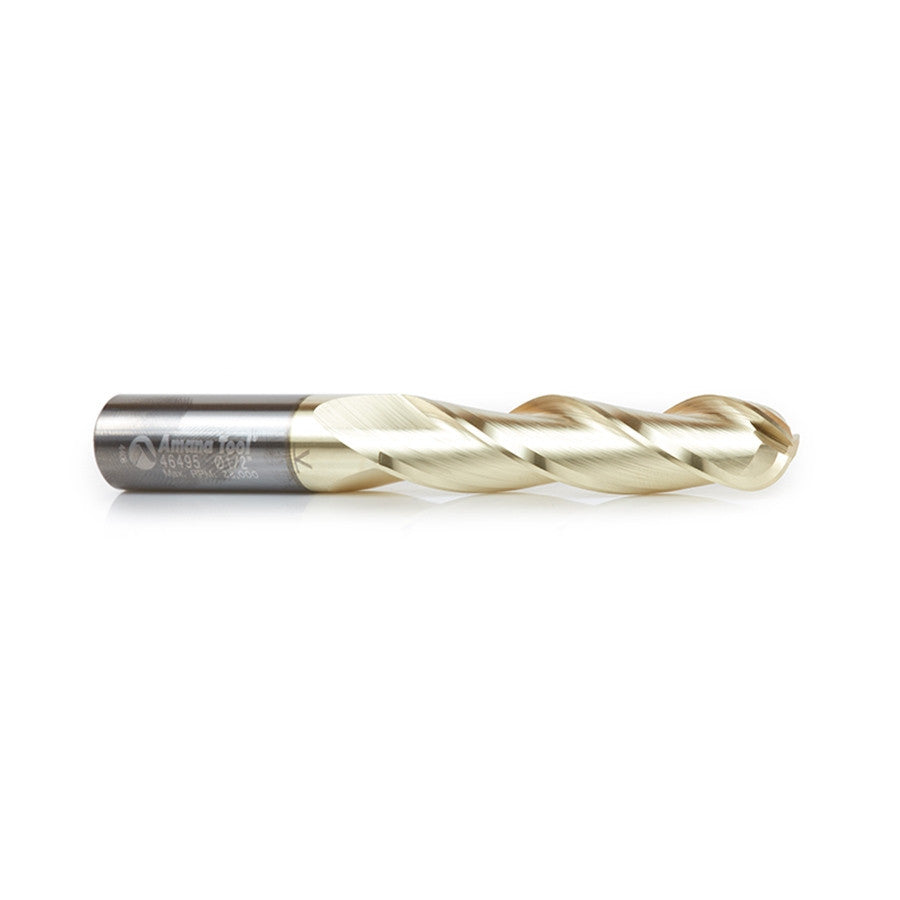 Amana Tool - 46495 - 1/2 CARVING 3D BALL NOSE ZrN