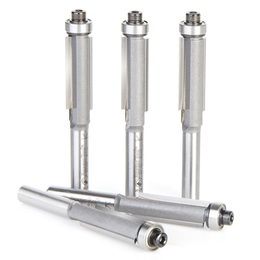 Amana Tool - 47100-5 - 5 PC FLUSH TRIM 3/8Dx1/4 SHK