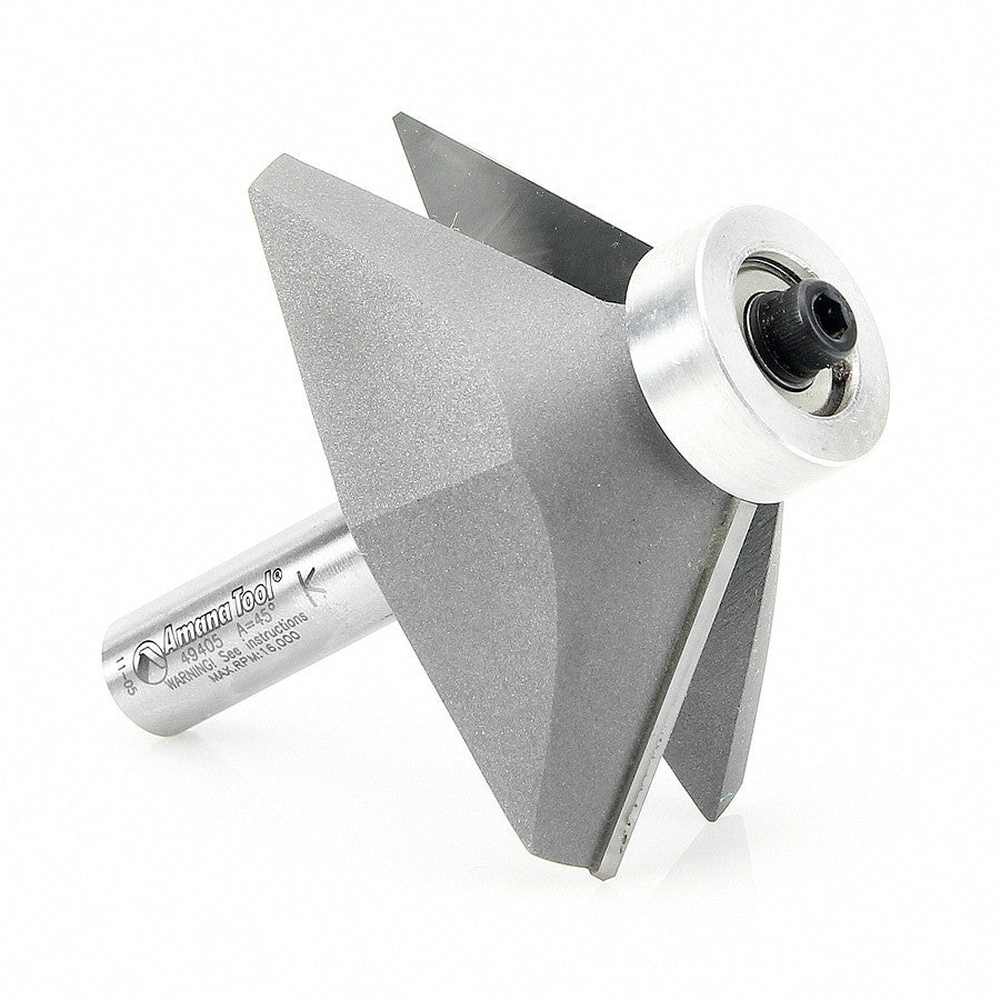 Amana Tool - 49405 - 45 DEGREE CHAMFER 1/2 SHANK