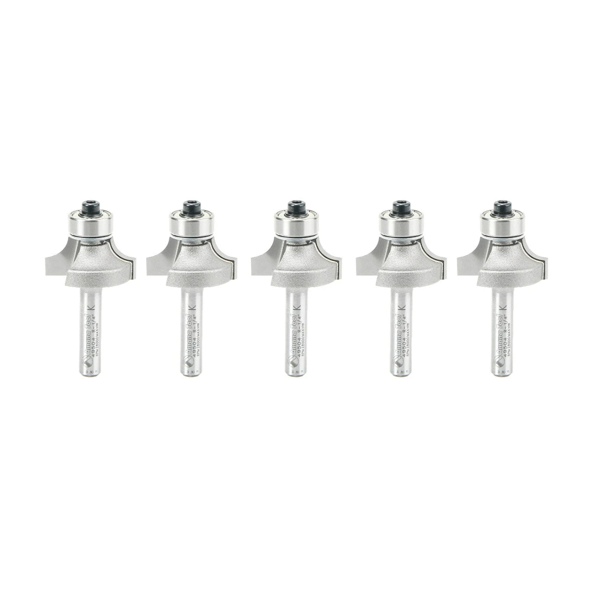 Amana Tool - 49504-5 - 5 PC 2FL CORNER ROUND 1/4RAD