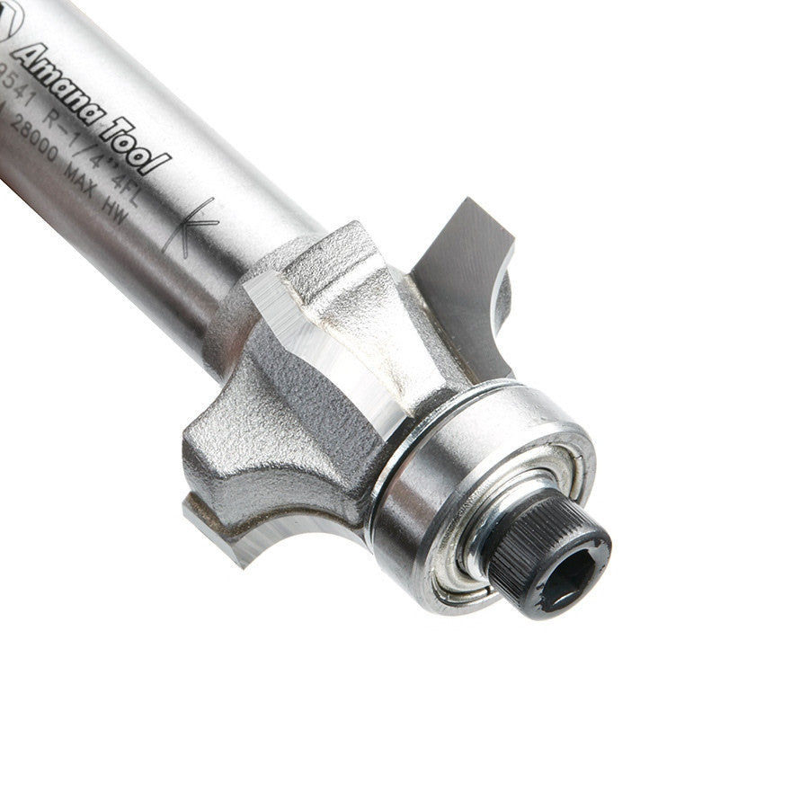 Amana Tool - 49541 - 4FL CORNER ROUND 1/4"R 1/2"SHK