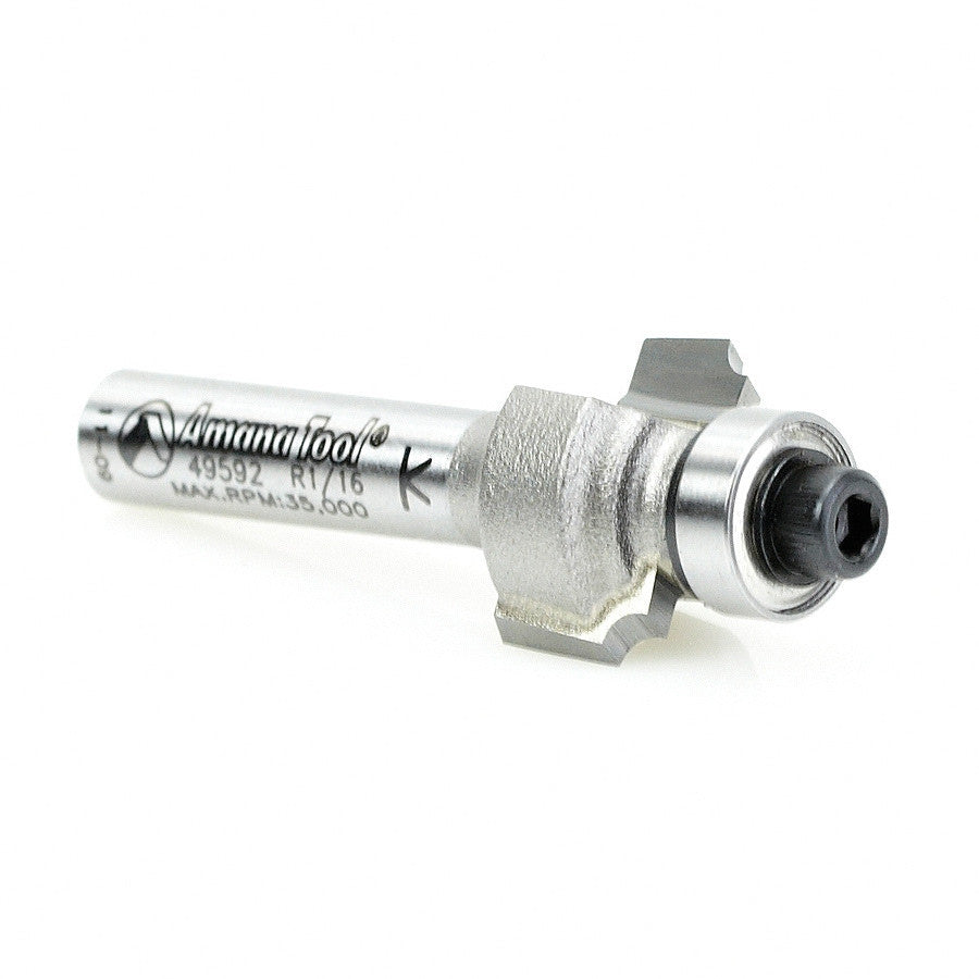 Amana Tool - 49592 - BEADING BIT 1/16 RAD 1/4 SHK