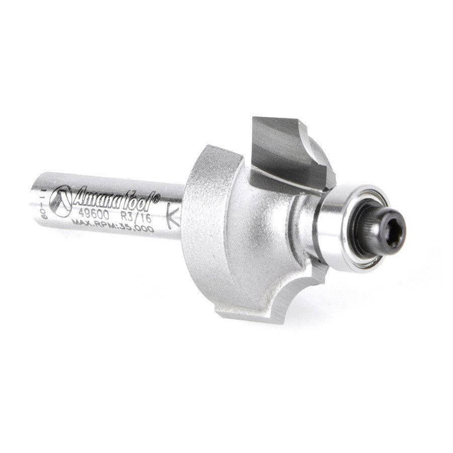 Amana Tool - 49600 - BEADING BIT 3/16 RAD 1/4 SHK