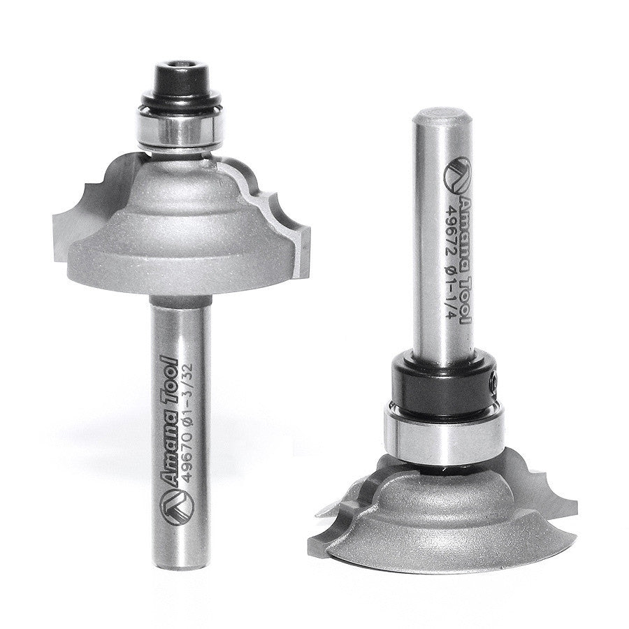 Amana Tool - 49673 - STILE AND RAIL SET 1/4 SHANK
