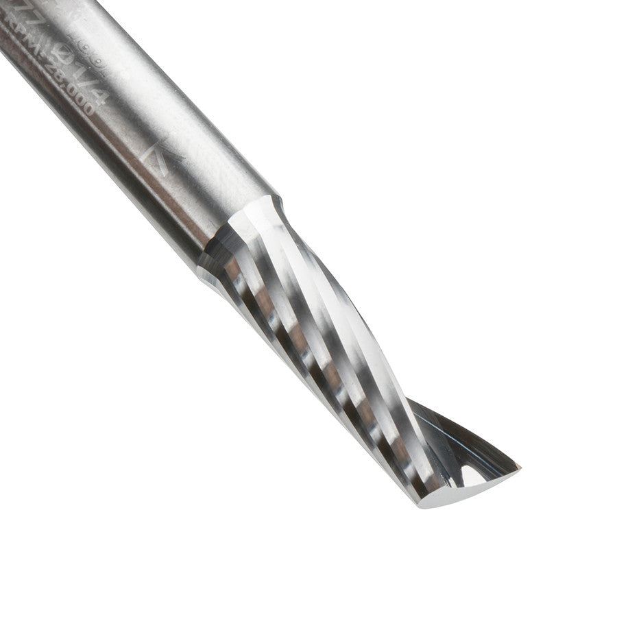 Amana Tool - 51377 - 1/4"x1/4"SHK SPIRAL O ALUMINUN