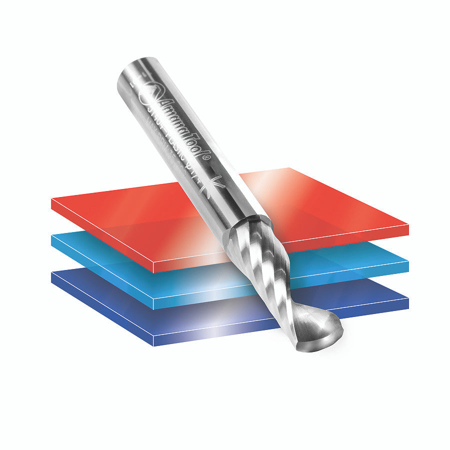 Amana Tool - 51513-5 - 5PC 1/4x1/4"SHK SPIRAL PLASTIC