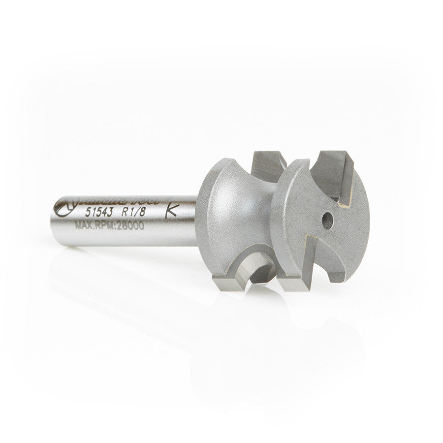 Amana Tool - 51543 - BULL NOSE 1/8" RAD. 1/4" SHANK