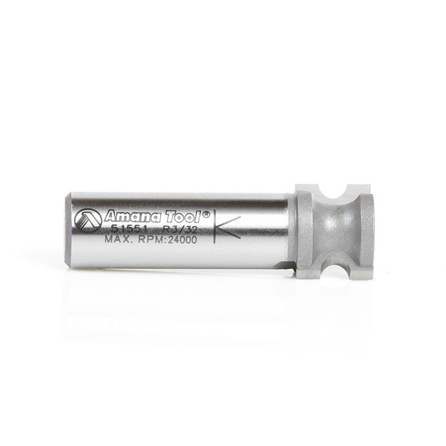 Amana Tool - 51551 - BULL NOSE 3/32 RAD. 1/2 SHANK