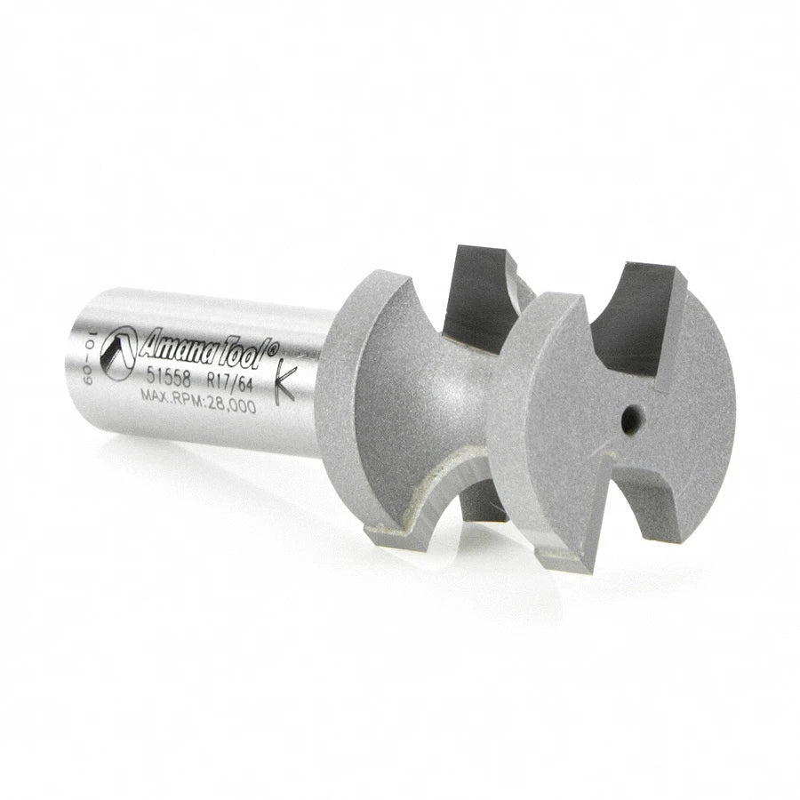 Amana Tool - 51558 - BULL NOSE 17/64" RAD 1/2 SHANK