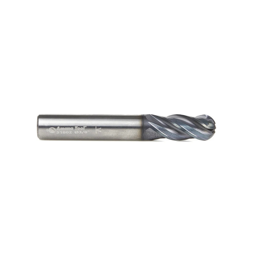 Amana Tool - 51802 - 3/8x7/8" 4FL BALLENDMILL AlTiN