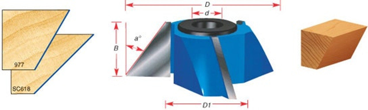 Amana Tool SC621 Carbide Tipped 3-Wing Bevel