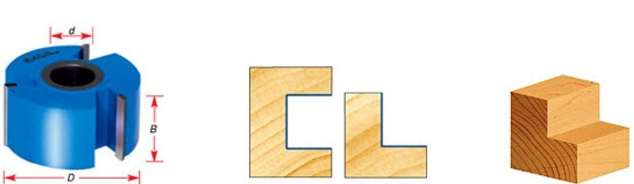 Amana Tool - A-27-110 Carbide Tipped 3-Wing Heavy-Duty Rabbeting 4 Dia x 1-1/4 Bor