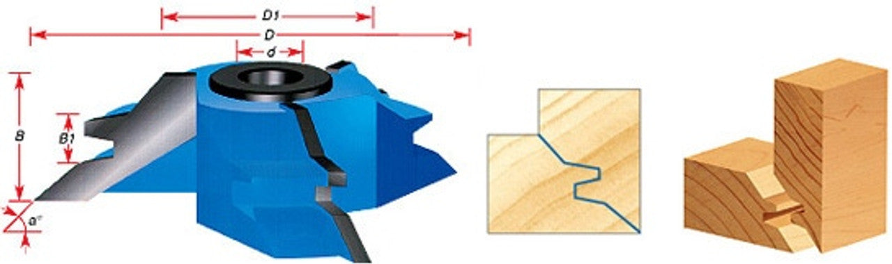 Amana Tool SC619 Carbide Tipped 3-Wing Lock Miter