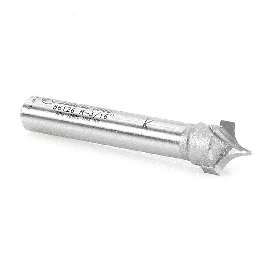 Amana Tool - 56126 - POINT/ROUNDOVER 3/16"Rx1/4"SHK