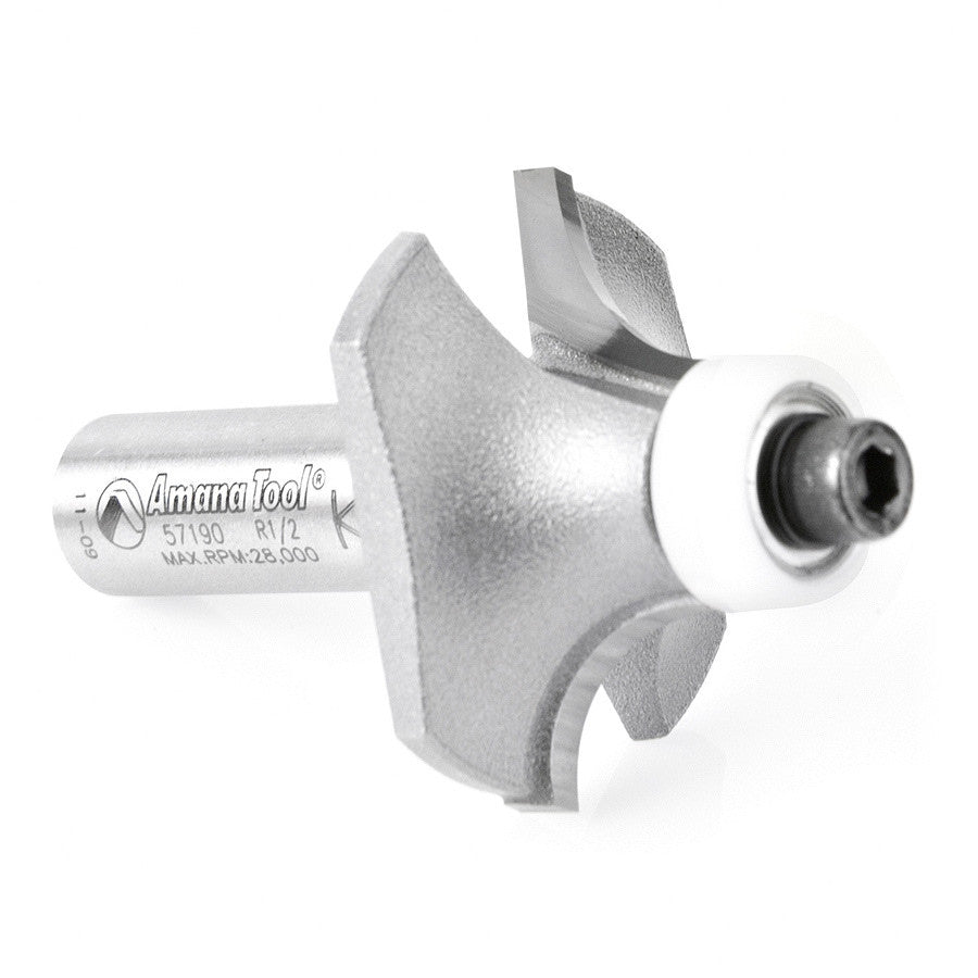 Amana Tool - 57190 - ROUNDING OVER BIT 1/2 RADIUS