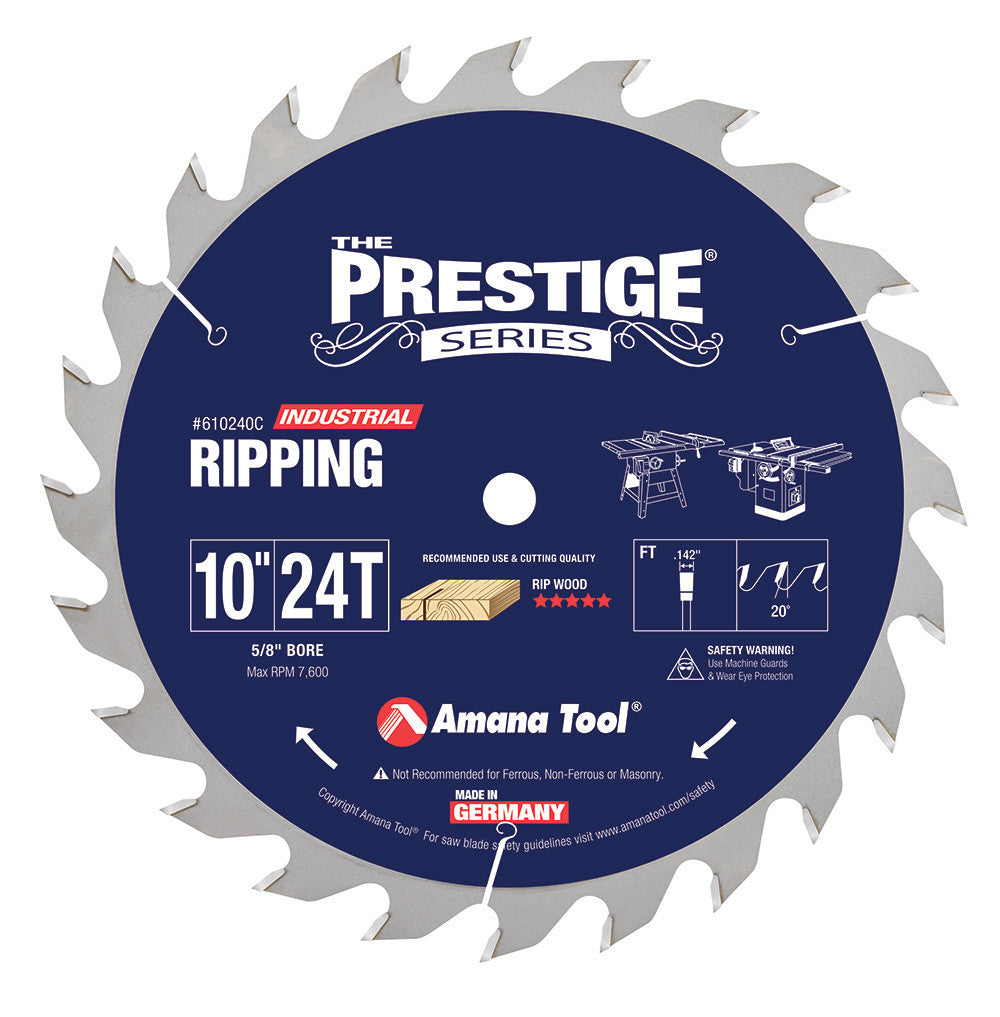 Amana Tool - 610240C - 10"/24T RIPPING STRAIGHT GRIND