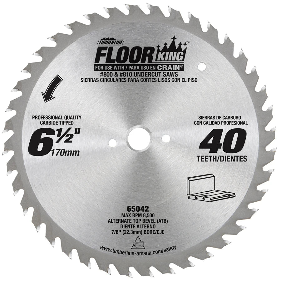 Amana Tool - 65042 - 6-1/2"x40Tx5/8"BORE(CRAIN 804)