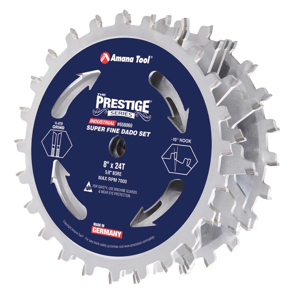 Amana Tool - 658060 - SUPER FINE DADO 8x24 6 CHIPERS