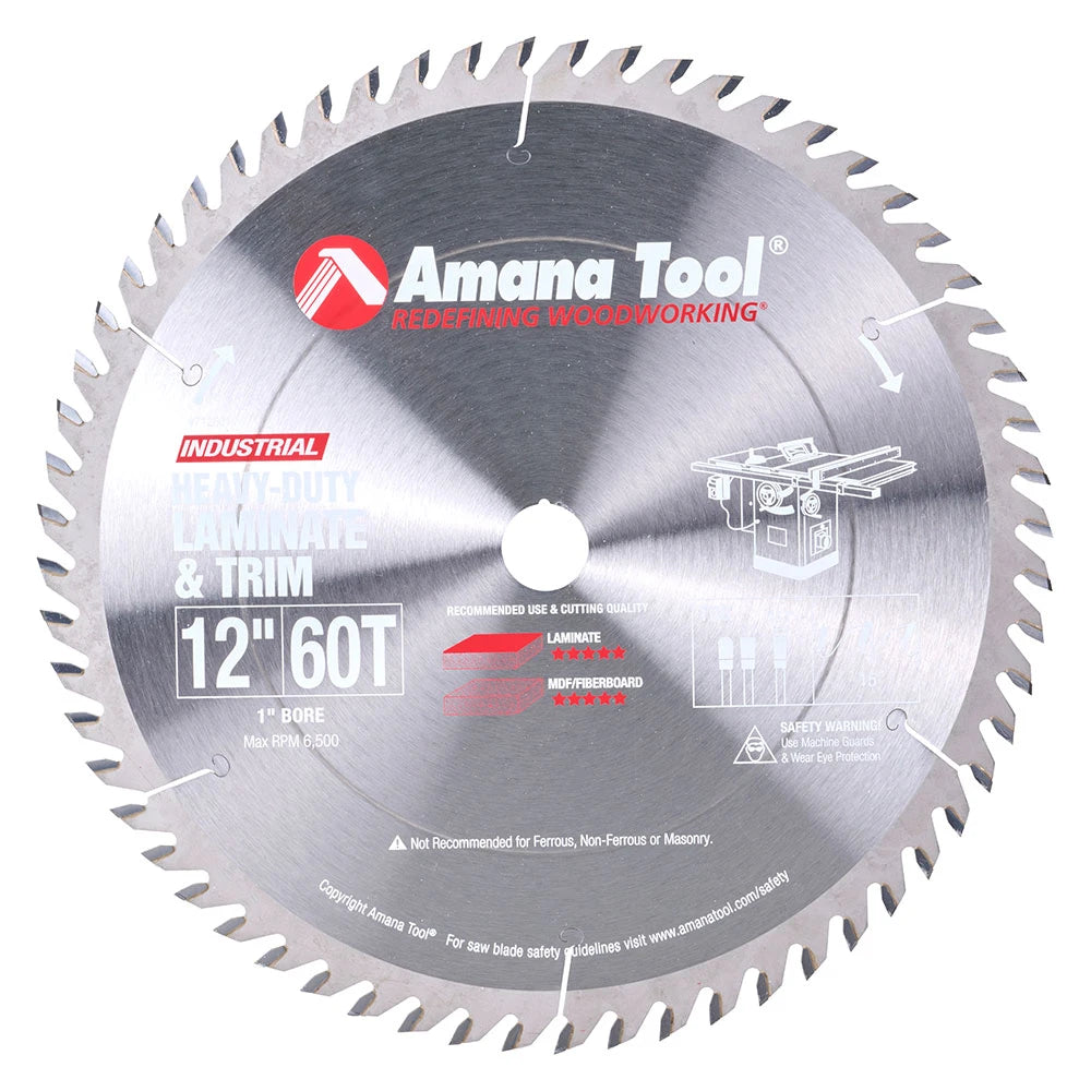 Amana Tool - 712601 - 12"/60T CUT-OFF SAW TCG GRIND