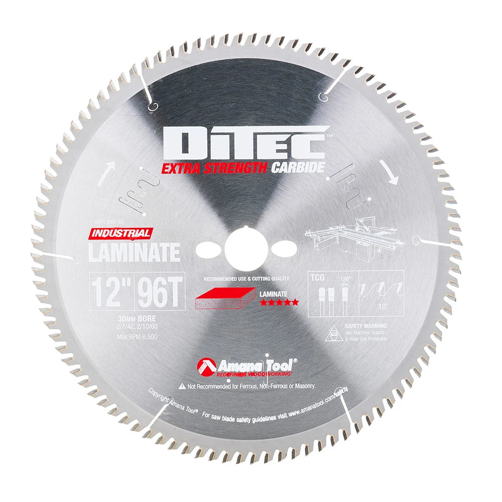 Amana Tool - DT12961-30 - 12"/96T DITEC-2000 TIPS T.C.G.