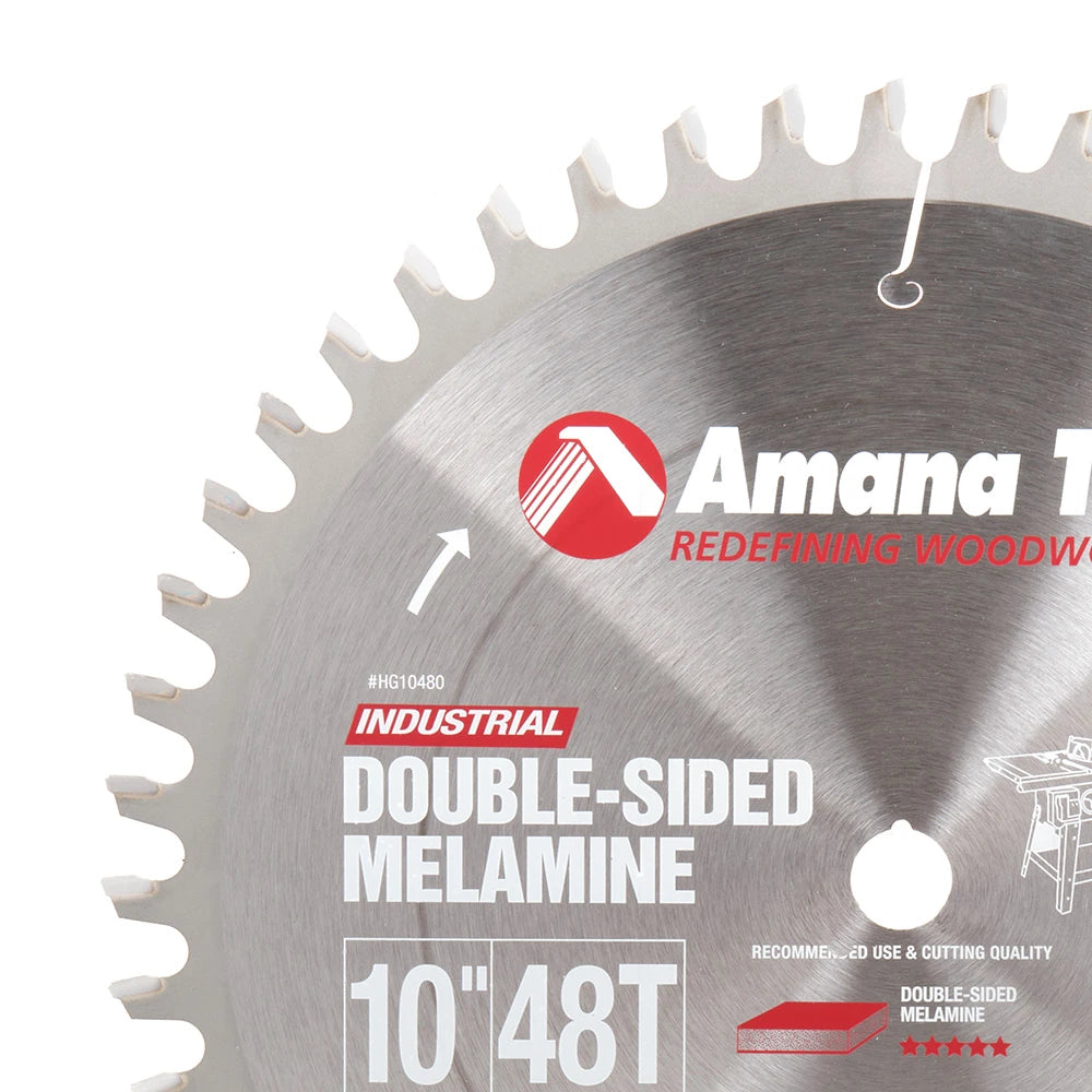 Amana Tool - HG10480 - 10"/48T HOLLOW GROUND BLADE
