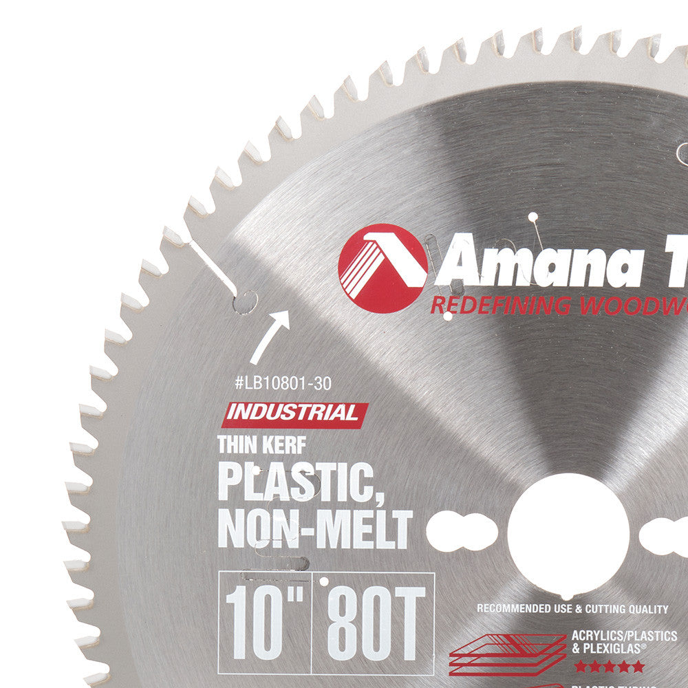 Amana Tool - LB10801-30 - 10"/80T NON MELT M-TCG 30MBORE