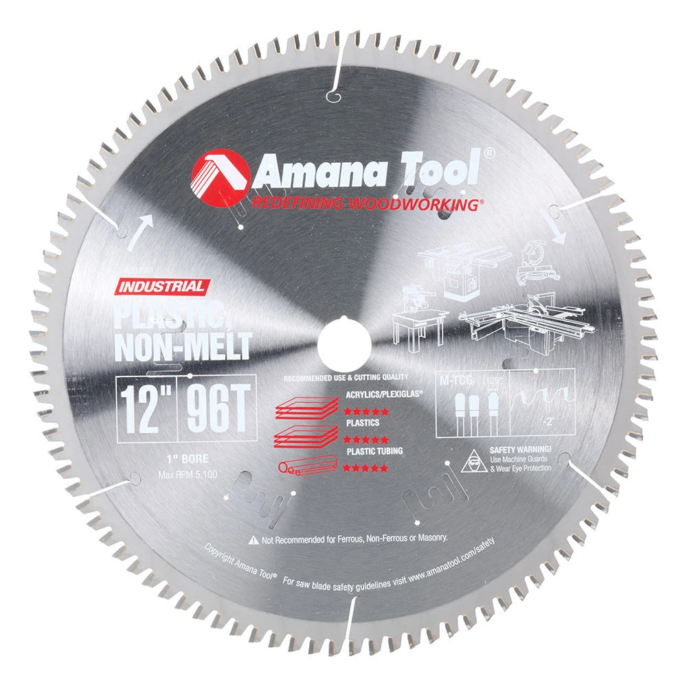 Amana Tool - LB12961 - 12"/96T PLASTIC NON MELT M-TCG