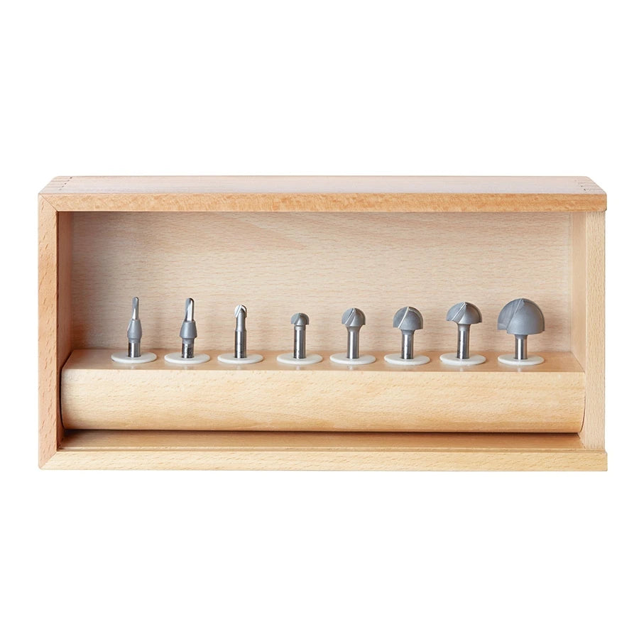 Amana Tool - AMS-420 - 8-PCS CORE BOX SET 1/4" SHANK