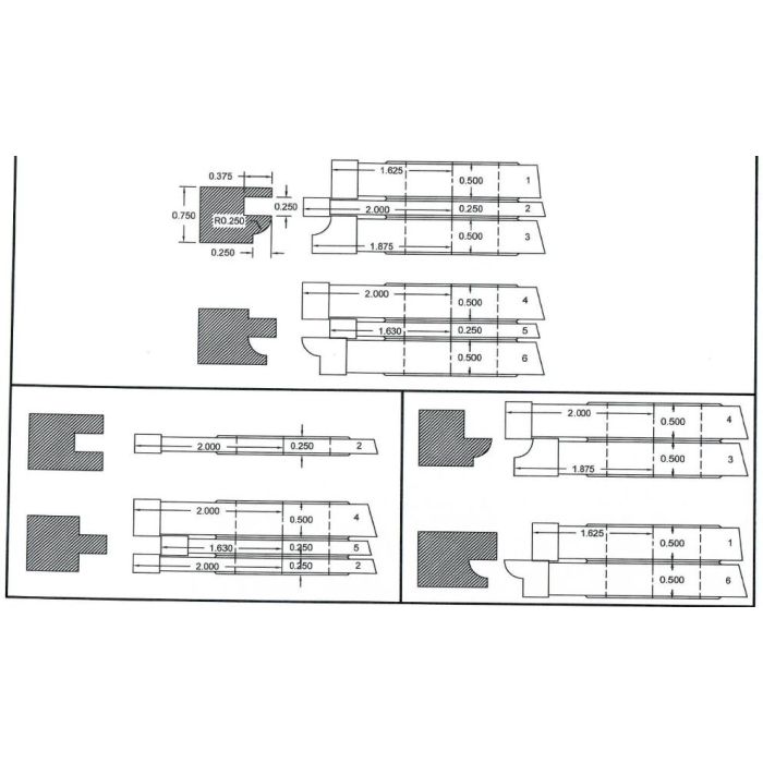 FREEBORN - PC-10-010 COPE & PATTERN SET Shaper Cutter