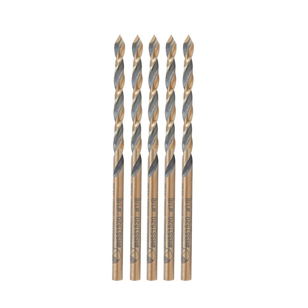 Amana Tool - HSS1520 - 1/8" HSS PLASTIC DRILL 5 PACK