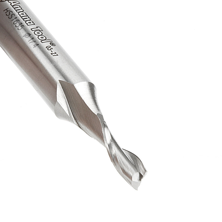 Amana Tool - HSS1635 - HSS 2FL 1/4"x1/2"x3-1/4" UPCUT