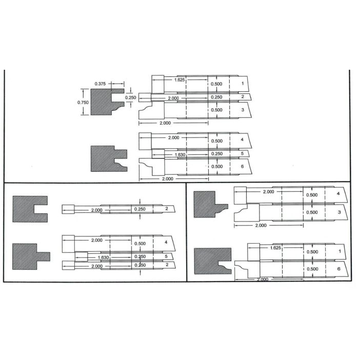 FREEBORN - PC-10-020 - CARBIDE COPE & PATTERN SET Shaper Cutter