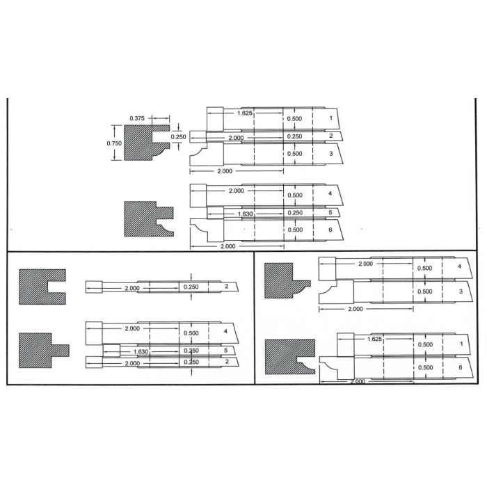 FREEBORN - PC-10-040 CARBIDE COPE & PATTERN SET Shaper Cutter