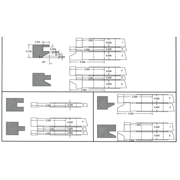 FREEBORN - PC-10-050 - CARBIDE COPE & PATTERN SET Shaper Cutter