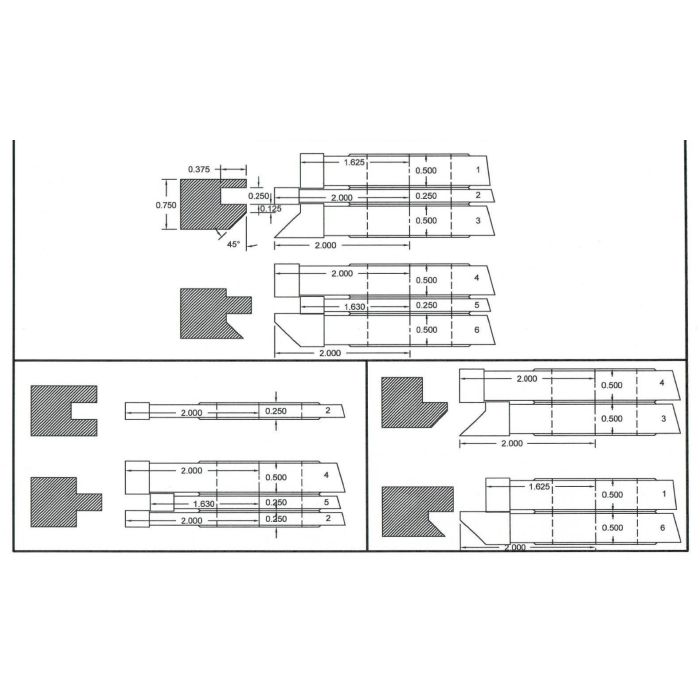 FREEBORN - PC-10-055 - CARBIDE COPE & PATTERN SET Shaper Cutter