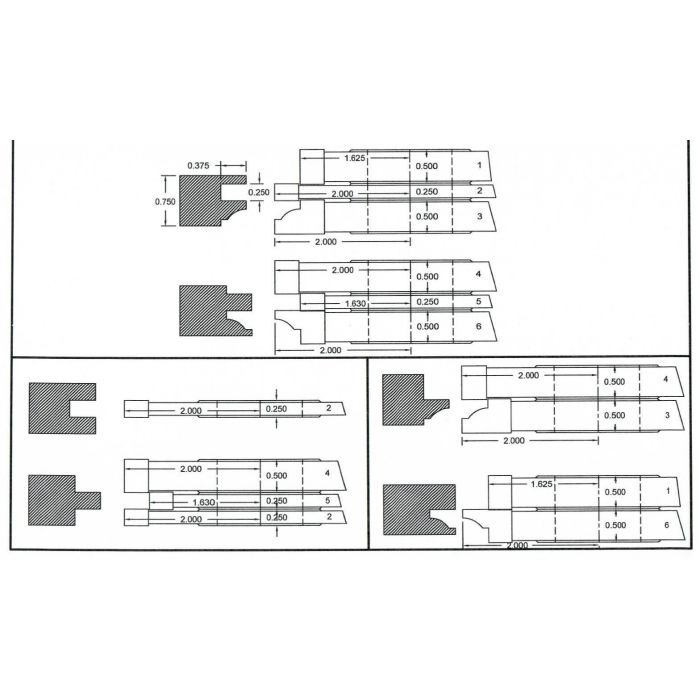 FREEBORN - PC-10-070 - CARBIDE COPE & PATTERN SET Shaper Cutter