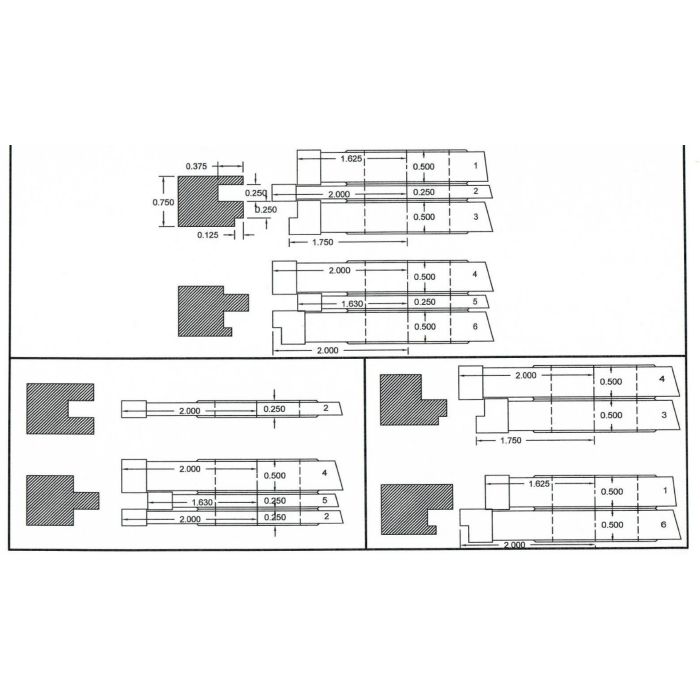FREEBORN - PC-10-092 - CARBIDE COPE & PATTERN SET Shaper Cutter