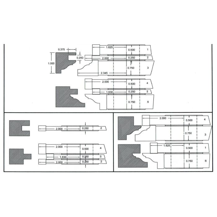 FREEBORN - PC-10-145 - CARBIDE COPE & PATTERN SET Shaper Cutter